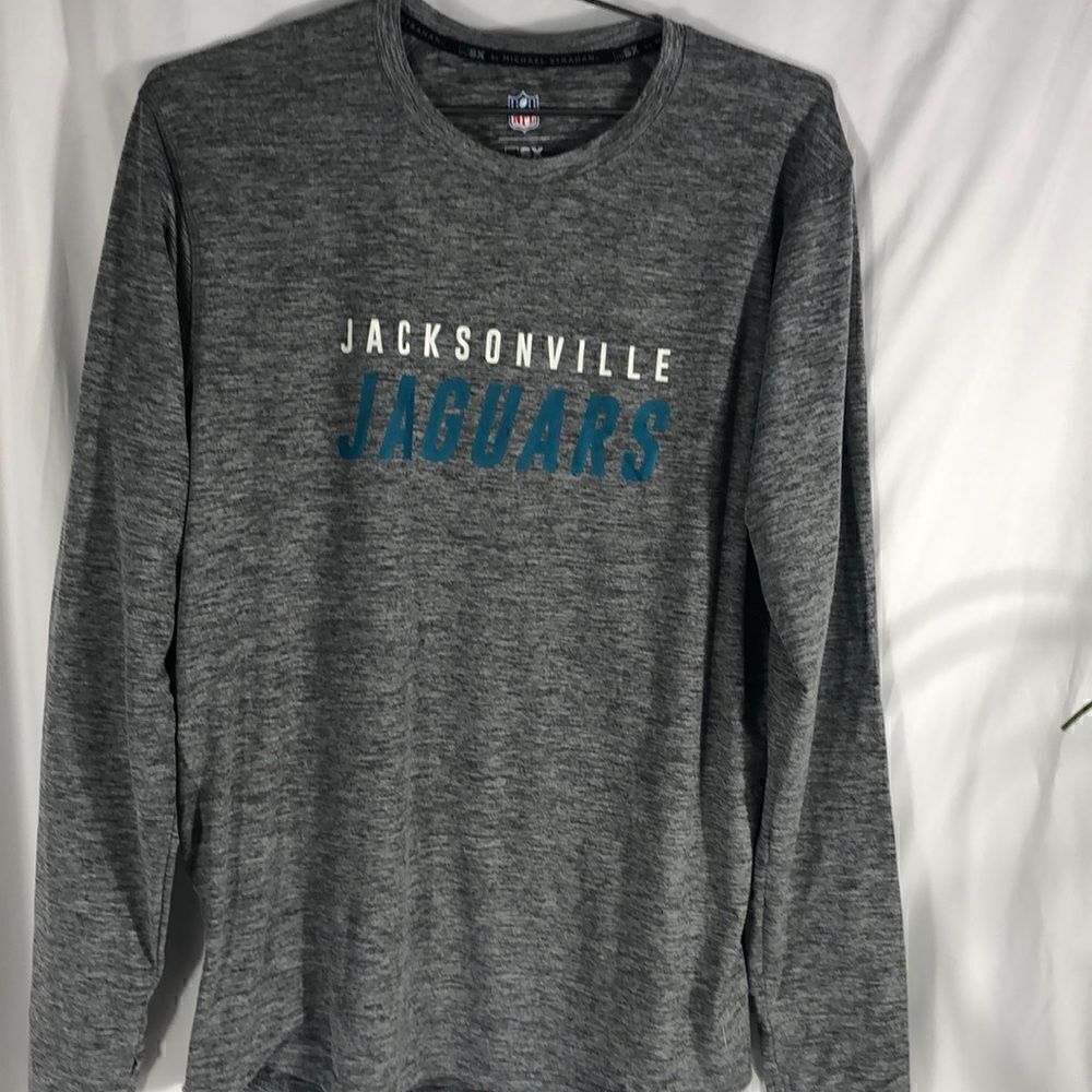 NFL MSX by Michael Strahan Heathered Gray Jaguars Performance Long Sleeve Tee